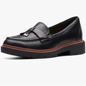 Clarks Women's Dark black Loafers